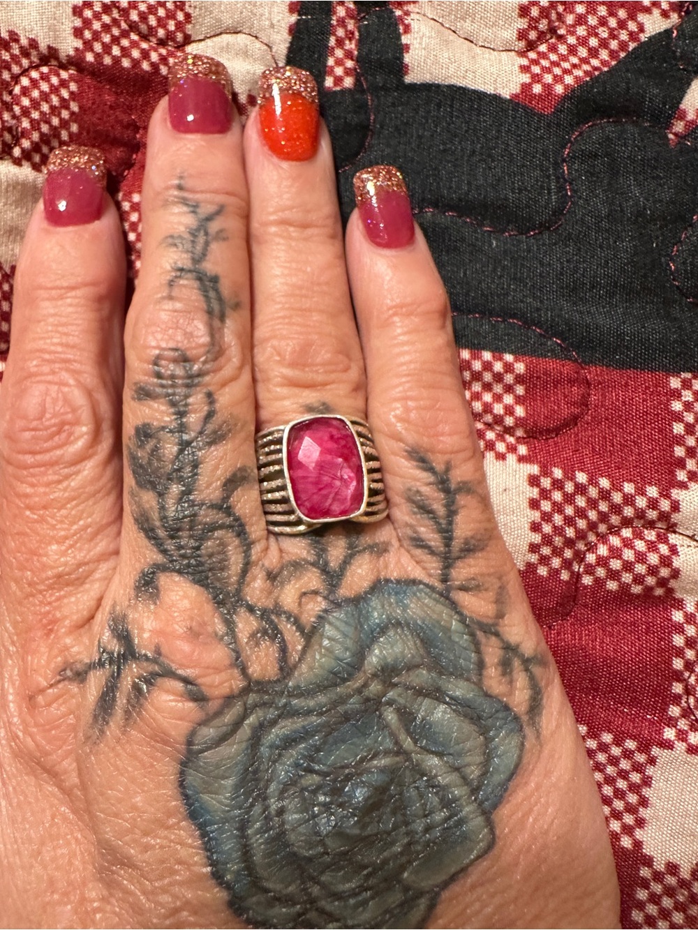 Statement Pink Gemstone Ring - Women Jewelry